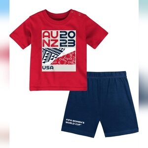 Unisex Kid's FIFA World Cup Short & Tee Set - USA